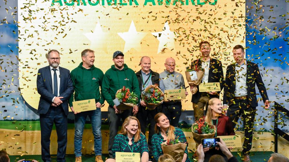 Seks virksomheder hædret med en Agromek Award